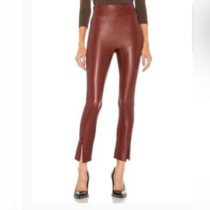 A.L.C Maroon Leather pants